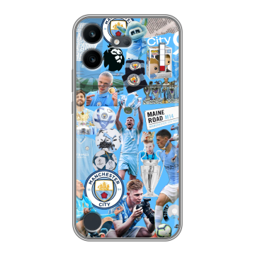 Силиконовый чехол на Nothing Phone (4b) с принтом Man City Манчестер Сити Силиконовый чехол на Nothing Phone (4b) с принтом Man City Манчестер Сити