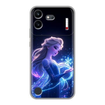 Силиконовый чехол на Nothing Phone (4b) с принтом Холодное сердце Frozen