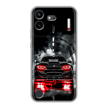 Силиконовый чехол на Nothing Phone (4b) с принтом BMW БМВ Силиконовый чехол на Nothing Phone (4b) с принтом BMW БМВ