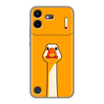 Силиконовый чехол на Nothing Phone (4b) с принтом Смешная утка Силиконовый чехол на Nothing Phone (4b) с принтом Смешная утка