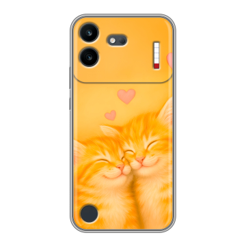 Силиконовый чехол на Nothing Phone (4b) с принтом Милые котята