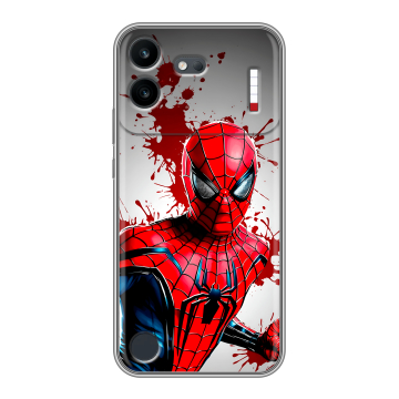 Силиконовый чехол на Nothing Phone (4b) с принтом Spiderman Человек паук