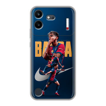 Силиконовый чехол на Nothing Phone (4b) с принтом Барселона Barca Yamal 