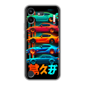 Силиконовый чехол на Nothing Phone (4b) с принтом машины тачки Силиконовый чехол на Nothing Phone (4b) с принтом машины тачки