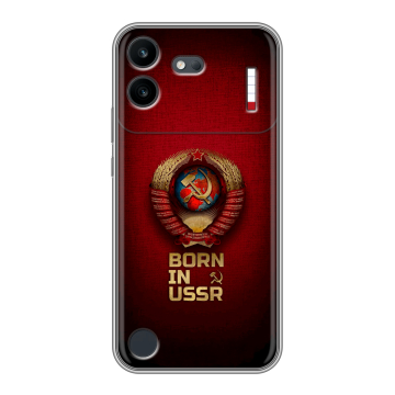 Силиконовый чехол на Nothing Phone (4b) с принтом Флаг Герб СССР Силиконовый чехол на Nothing Phone (4b) с принтом Флаг Герб СССР