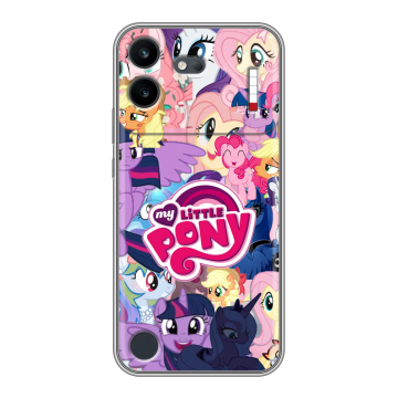 Силиконовый чехол на Nothing Phone (4b) с принтом My little pony Дружба чудо Силиконовый чехол на Nothing Phone (4b) с принтом My little pony Дружба чудо