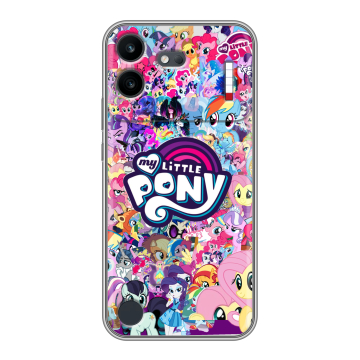 Силиконовый чехол на Nothing Phone (4b) с принтом My little pony Дружба чудо