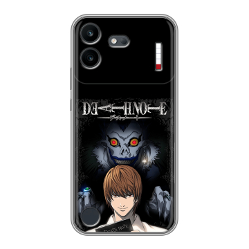 Силиконовый чехол на Nothing Phone (4b) с принтом Death note Тетрадь смерти Силиконовый чехол на Nothing Phone (4b) с принтом Death note Тетрадь смерти