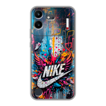 Силиконовый чехол на Nothing Phone (4b) с принтом Nike Найк Силиконовый чехол на Nothing Phone (4b) с принтом Nike Найк