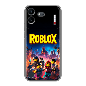 Силиконовый чехол на Nothing Phone (4b) с принтом Roblox Роблокс