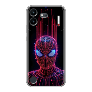 Силиконовый чехол на Nothing Phone (4b) с принтом Spiderman Человек паук