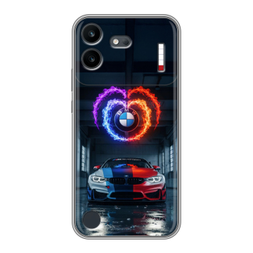 Силиконовый чехол на Nothing Phone (4b) с принтом BMW БМВ
