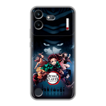 Силиконовый чехол на Nothing Phone (4b) с принтом Demon Slayer Клинок рассекающий демонов Силиконовый чехол на Nothing Phone (4b) с принтом Demon Slayer Клинок рассекающий демонов