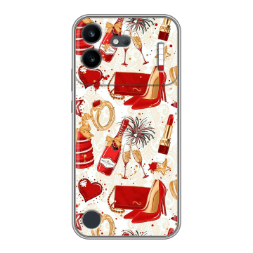 Силиконовый чехол на Nothing Phone (4b) с принтом Новый год Силиконовый чехол на Nothing Phone (4b) с принтом Новый год
