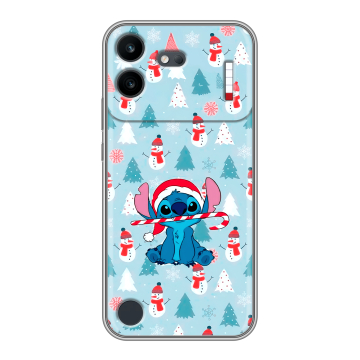Силиконовый чехол на Nothing Phone (4b) с принтом Стич Новый год Силиконовый чехол на Nothing Phone (4b) с принтом Стич Новый год
