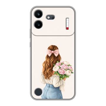 Силиконовый чехол на Nothing Phone (4b) с принтом женский