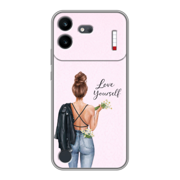 Силиконовый чехол на Nothing Phone (4b) с принтом женский