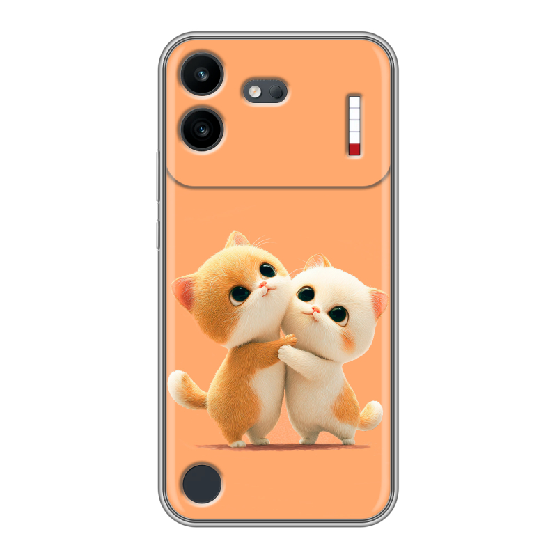 Силиконовый чехол на Nothing Phone (4b) с принтом Милые котики Силиконовый чехол на Nothing Phone (4b) с принтом Милые котики