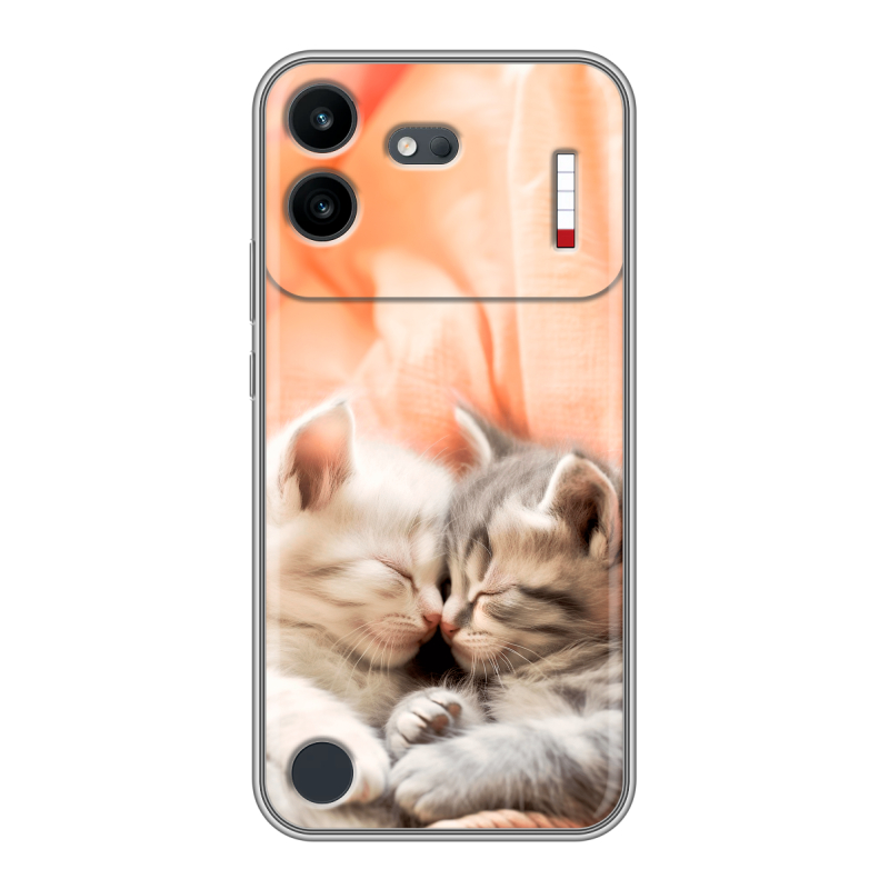 Силиконовый чехол на Nothing Phone (4b) с принтом Котята Силиконовый чехол на Nothing Phone (4b) с принтом Котята