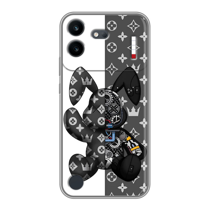 Силиконовый чехол на Nothing Phone (4b) с принтом Луи робот Силиконовый чехол на Nothing Phone (4b) с принтом Луи робот