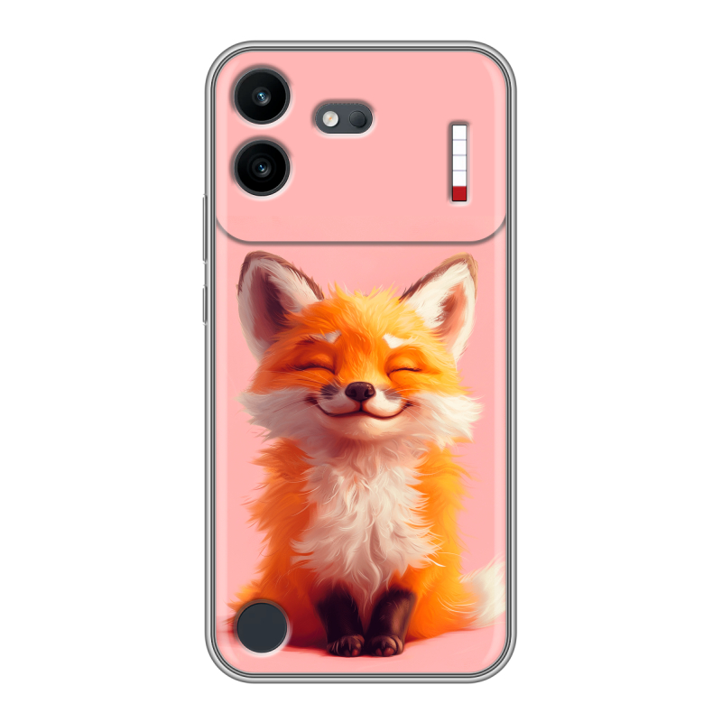 Силиконовый чехол на Nothing Phone (4b) с принтом милая лиса Силиконовый чехол на Nothing Phone (4b) с принтом милая лиса