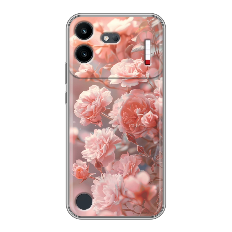 Силиконовый чехол на Nothing Phone (4b) с принтом Розовые розы Силиконовый чехол на Nothing Phone (4b) с принтом Розовые розы