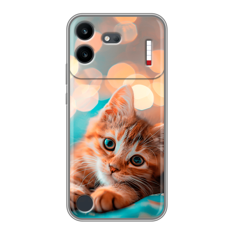 Силиконовый чехол на Nothing Phone (4b) с принтом котик Силиконовый чехол на Nothing Phone (4b) с принтом котик