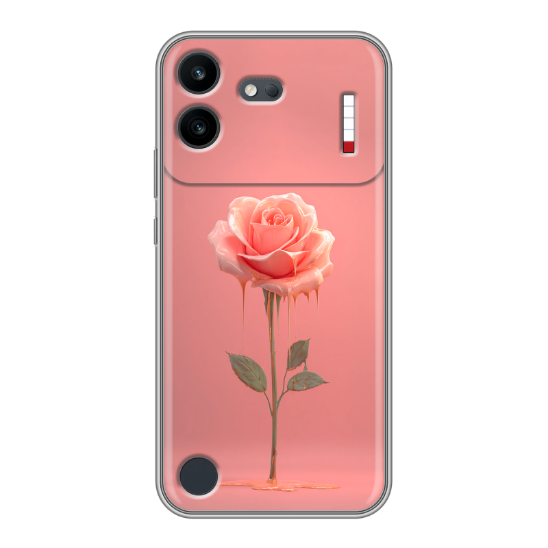 Силиконовый чехол на Nothing Phone (4b) с принтом Розовая роза Силиконовый чехол на Nothing Phone (4b) с принтом Розовая роза