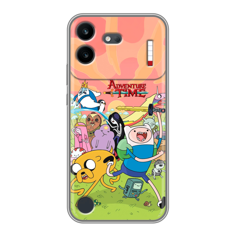 Силиконовый чехол на Nothing Phone (4b) с принтом Adventure time Время приключений Силиконовый чехол на Nothing Phone (4b) с принтом Adventure time Время приключений