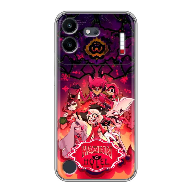 Силиконовый чехол на Nothing Phone (4b) с принтом Hazbin Hotel Отель Хазбин Силиконовый чехол на Nothing Phone (4b) с принтом Hazbin Hotel Отель Хазбин