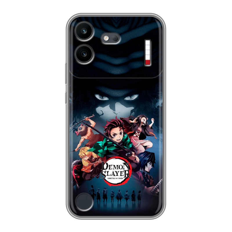 Силиконовый чехол на Nothing Phone (4b) с принтом Demon Slayer Клинок рассекающий демонов Силиконовый чехол на Nothing Phone (4b) с принтом Demon Slayer Клинок рассекающий демонов