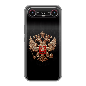 Силиконовый чехол на Tecno Camon Slim с принтом Герб России Силиконовый чехол на Tecno Camon Slim с принтом Герб России