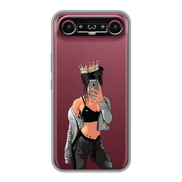 Силиконовый чехол на Tecno Camon Slim с принтом Женские принты