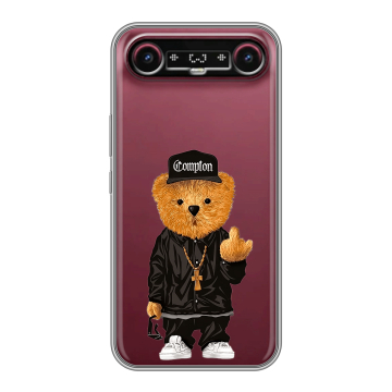 Силиконовый чехол на Tecno Camon Slim с принтом Мишка