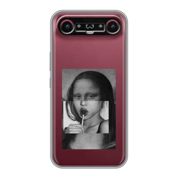 Силиконовый чехол на Tecno Camon Slim с принтом Мона Лиза