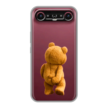 Силиконовый чехол на Tecno Camon Slim с принтом Медведь