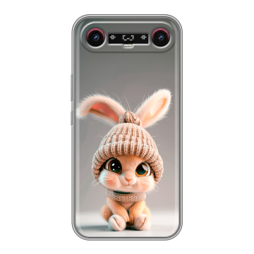 Силиконовый чехол на Tecno Camon Slim с принтом Кролик Силиконовый чехол на Tecno Camon Slim с принтом Кролик