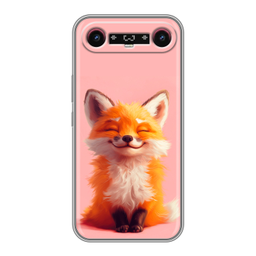 Силиконовый чехол на Tecno Camon Slim с принтом милая лиса
