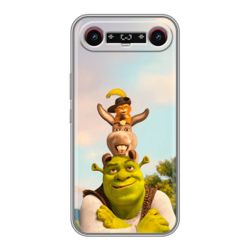 Силиконовый чехол на Tecno Camon Slim с принтом Шрек Shrek