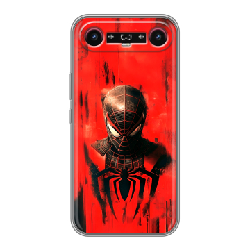 Силиконовый чехол на Tecno Camon Slim с принтом человек паук spiderman