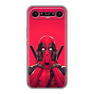 Силиконовый чехол на Tecno Camon Slim с принтом Дедпул Deadpool