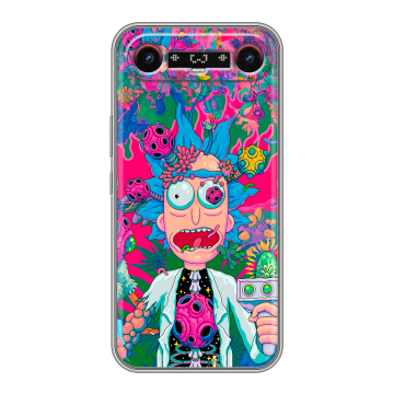 Силиконовый чехол на Tecno Camon Slim с принтом Рик и Морти Rick Morty