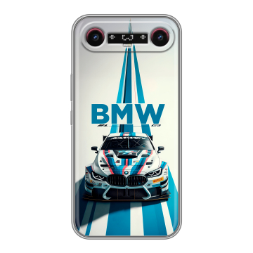 Силиконовый чехол на Tecno Camon Slim с принтом БМВ BMW