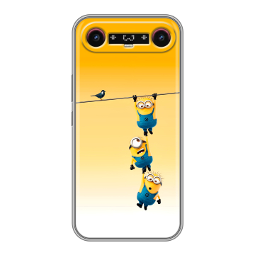 Силиконовый чехол на Tecno Camon Slim с принтом Миньоны