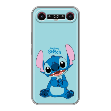 Силиконовый чехол на Tecno Camon Slim с принтом Лило и Стич Силиконовый чехол на Tecno Camon Slim с принтом Лило и Стич
