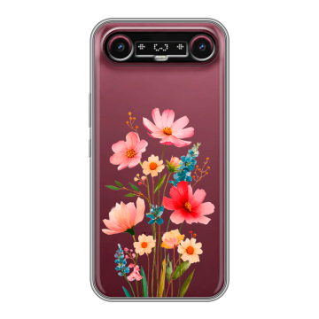 Силиконовый чехол на Tecno Camon Slim с принтом Цветы