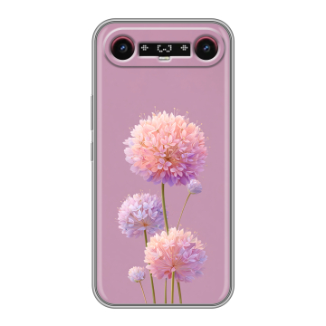 Силиконовый чехол на Tecno Camon Slim с принтом Цветы