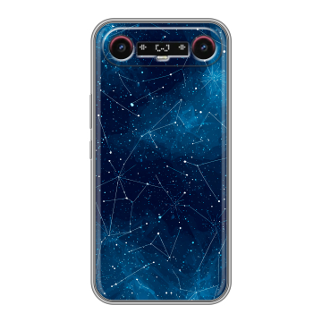 Силиконовый чехол на Tecno Camon Slim с принтом Космос звезды