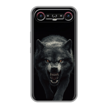Силиконовый чехол на Tecno Camon Slim с принтом Волк