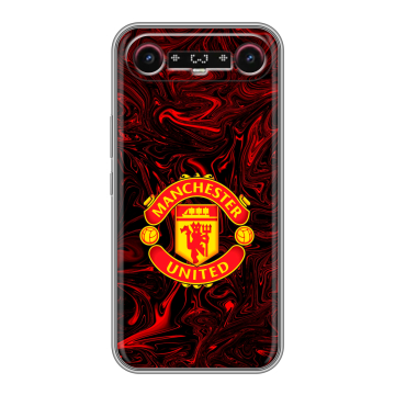 Силиконовый чехол на Tecno Camon Slim с принтом Manchester United